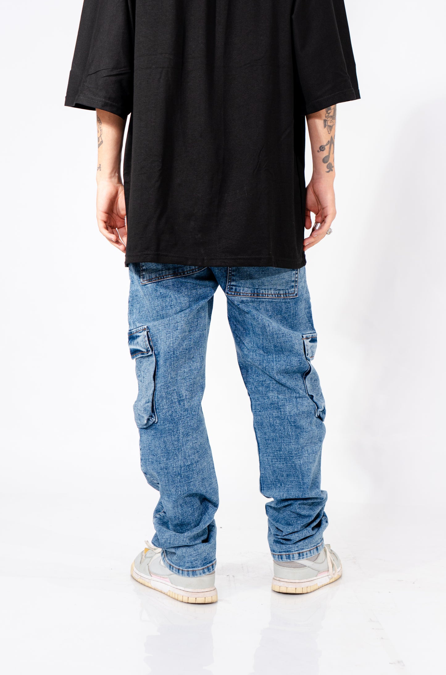 JEAN CARGO AZUL WASH