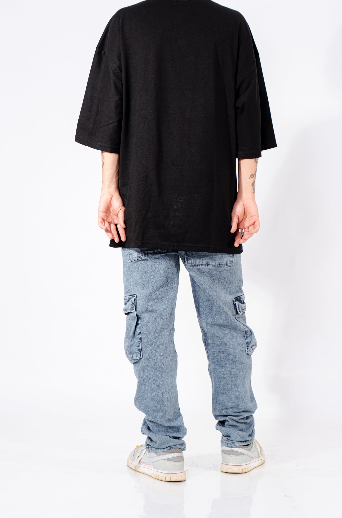 JEAN CARGO GRIS JASPE