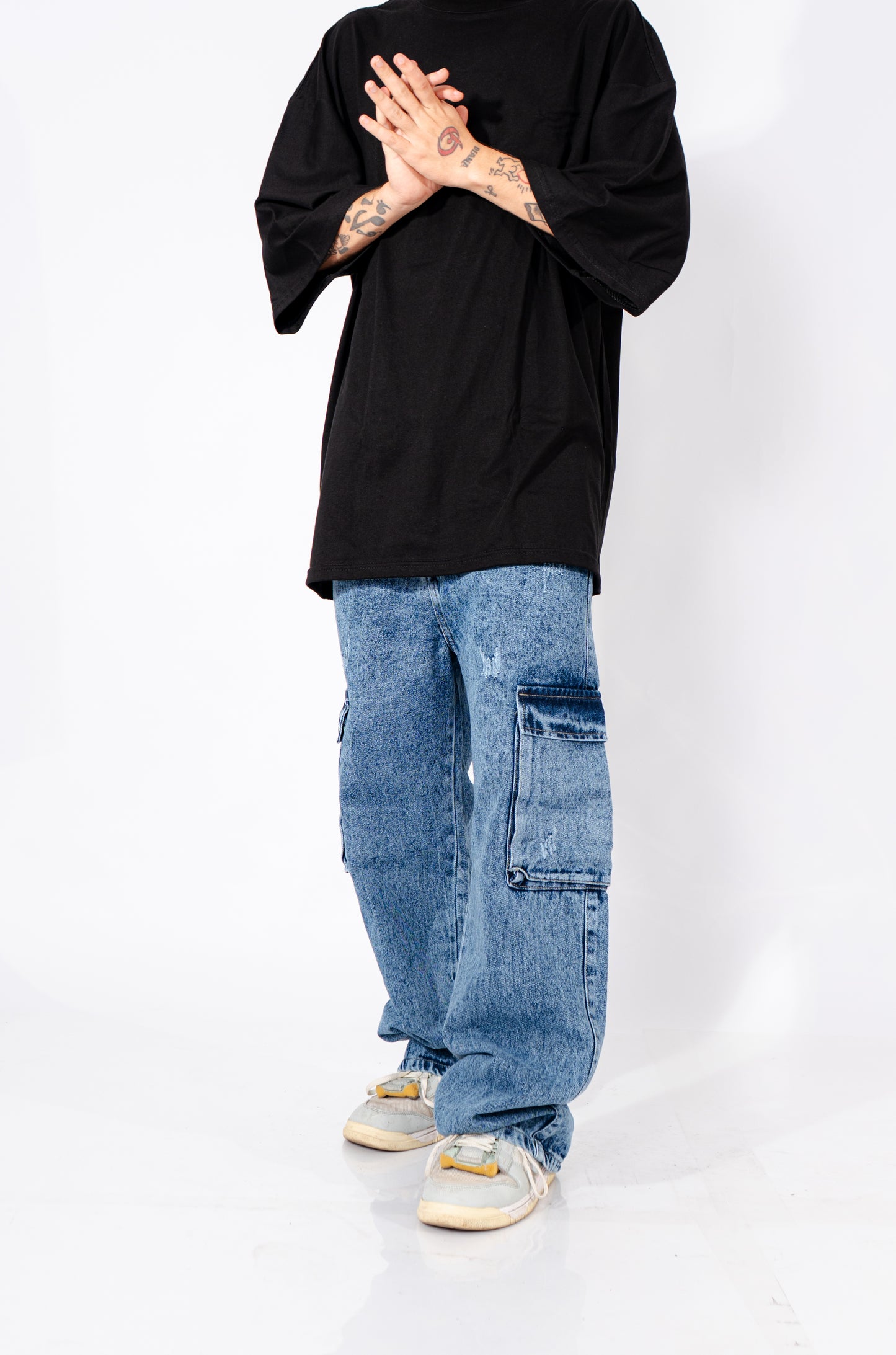JEAN CARGO AZUL OPACO JASPE OWL