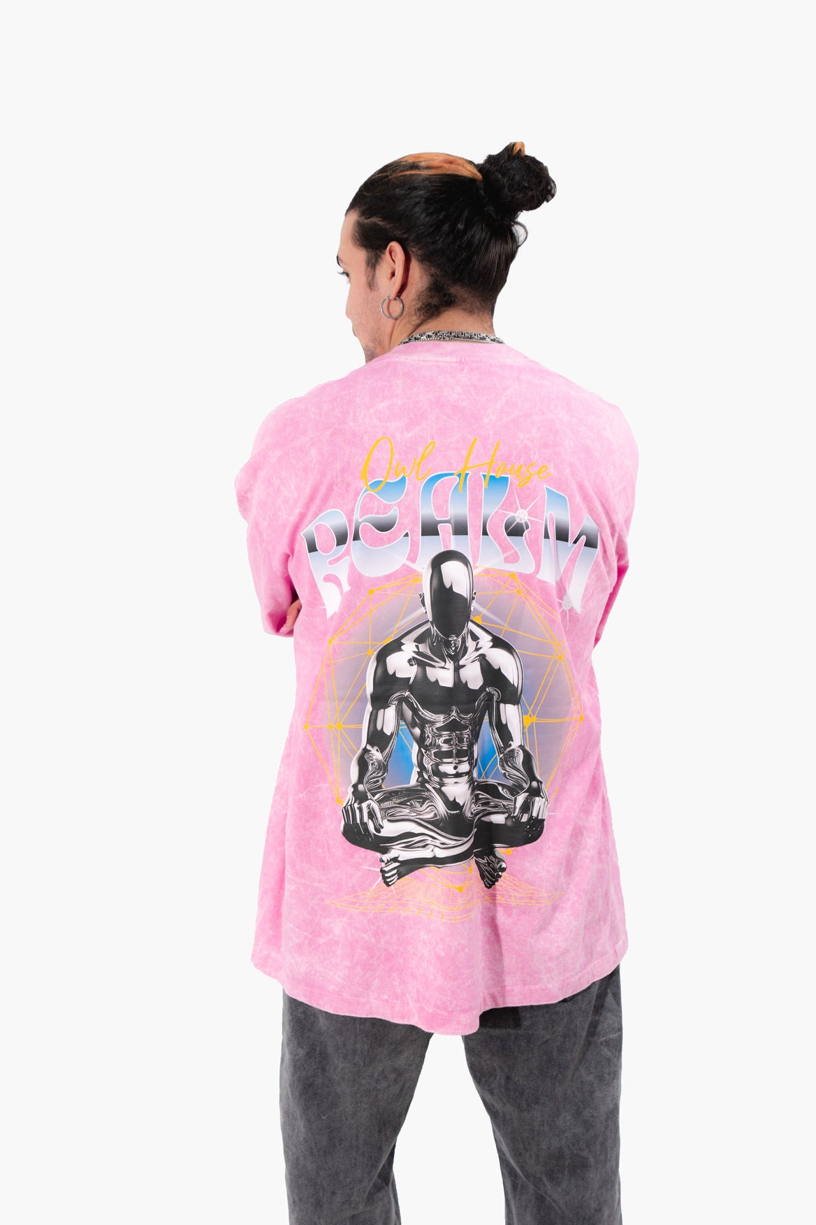 camiseta OWLS HOUSE realism ACID WASH