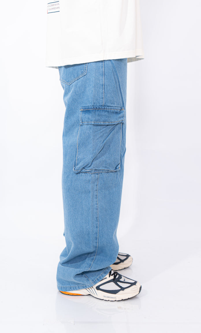 PANTALON CARGO AZUL OSCURO