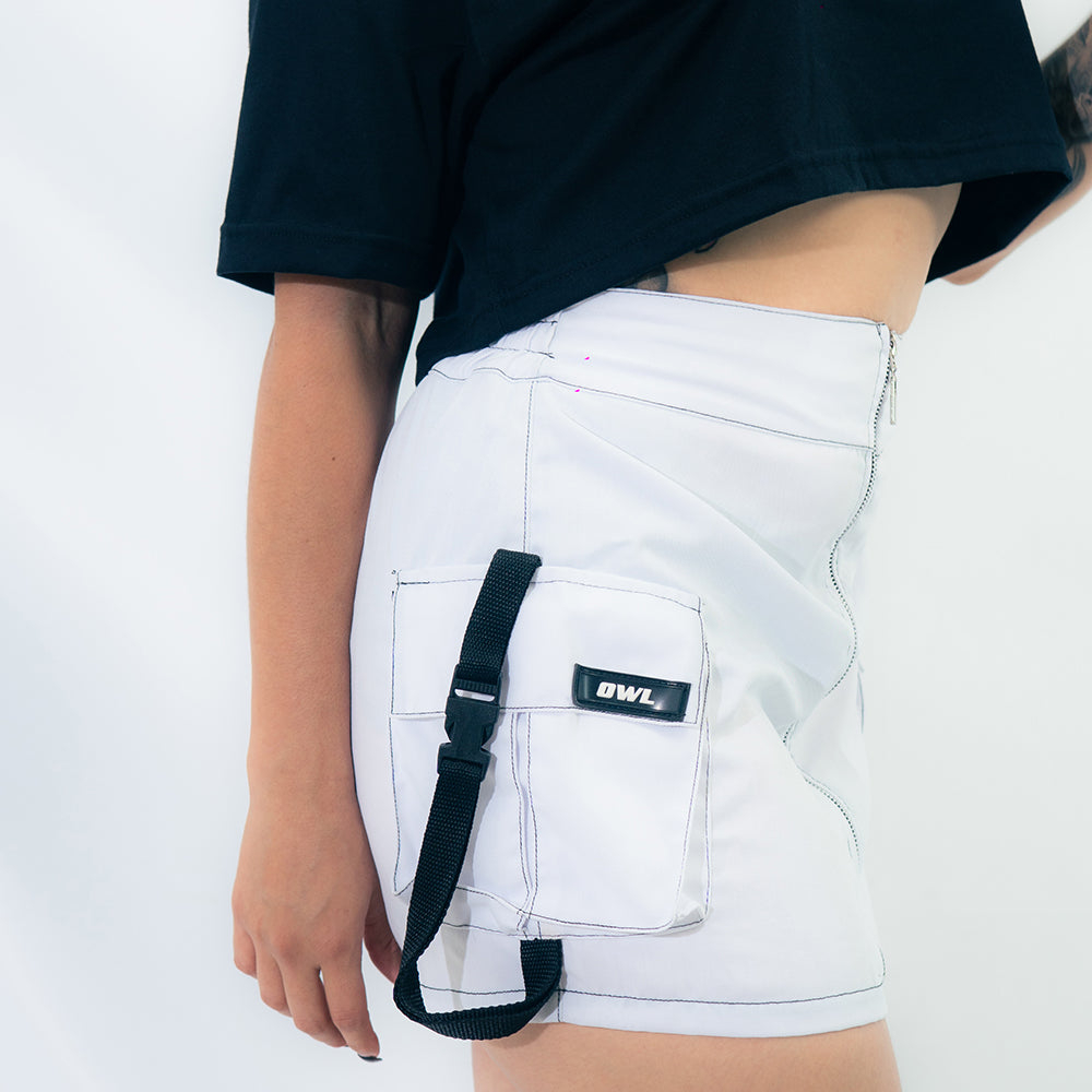 FALDA cremallera Blanca