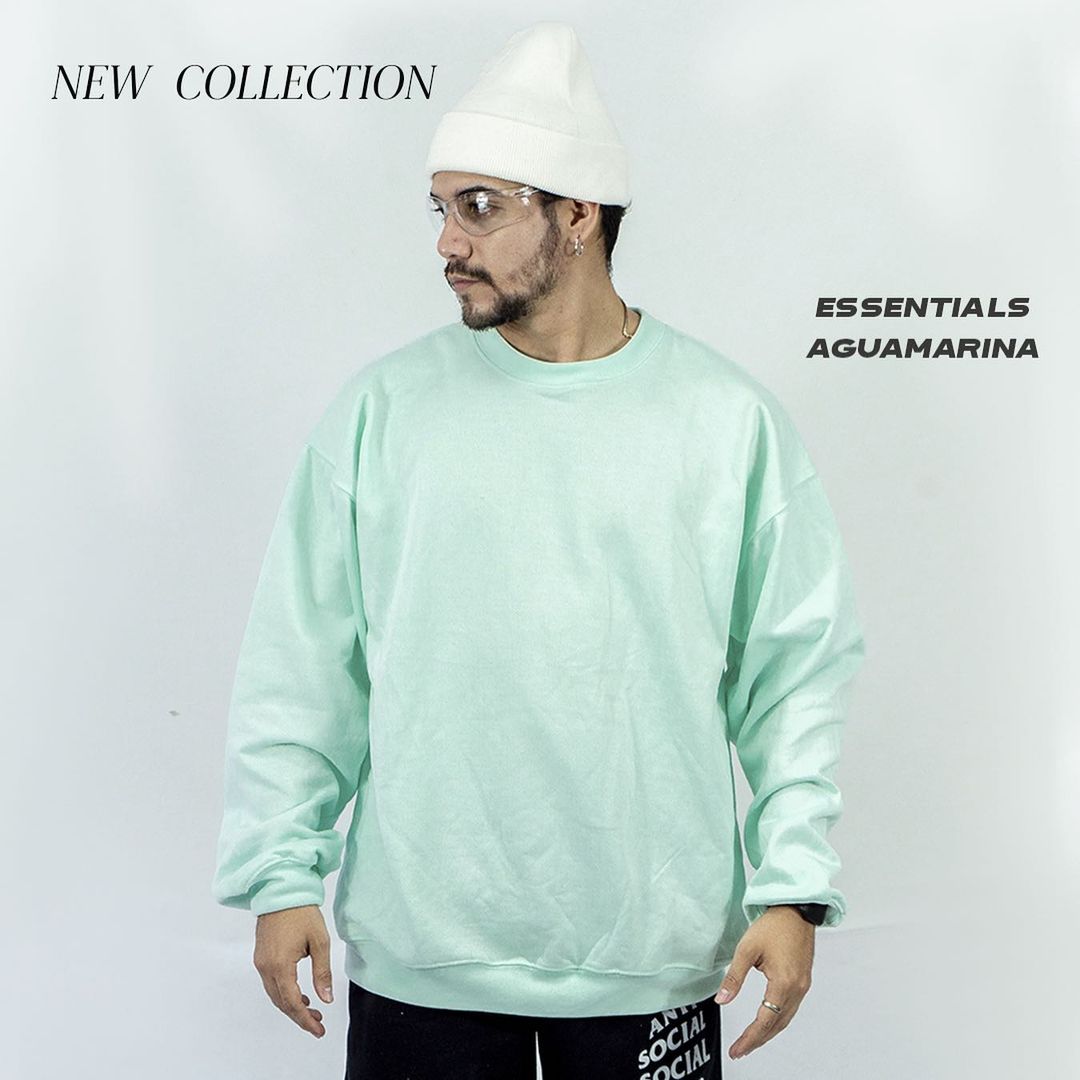 BUZO CUELLO REDONDO VERDE MENTA