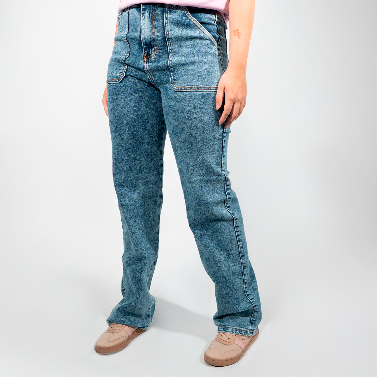 JEANS  BAGGY AZUL DAMA