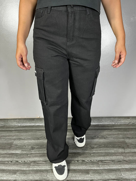 CARGO GRIS NEGRO MUJER