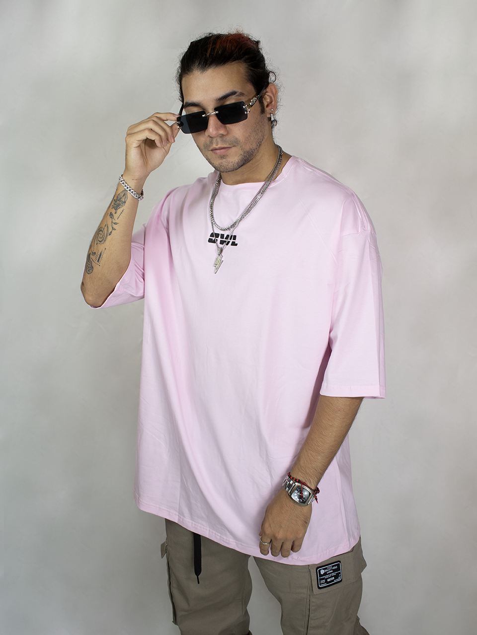 Camiseta Oversize OWL Rosado