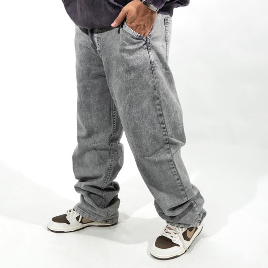 JEANS BAGGY GRIS PERLA