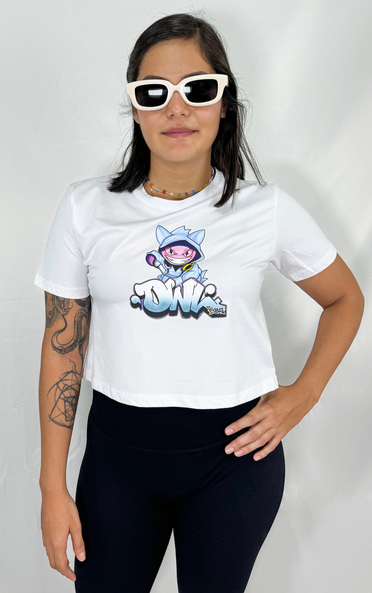 BLUSA CROP top GENGAR OWL MUSIC