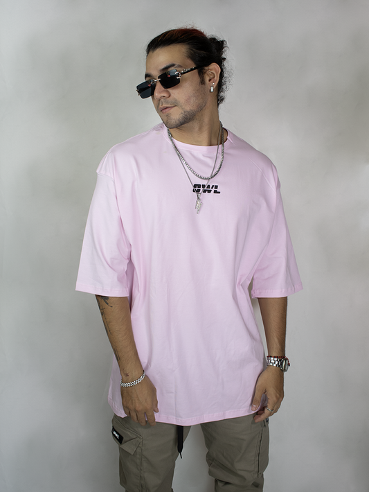 Camiseta Oversize OWL Rosado