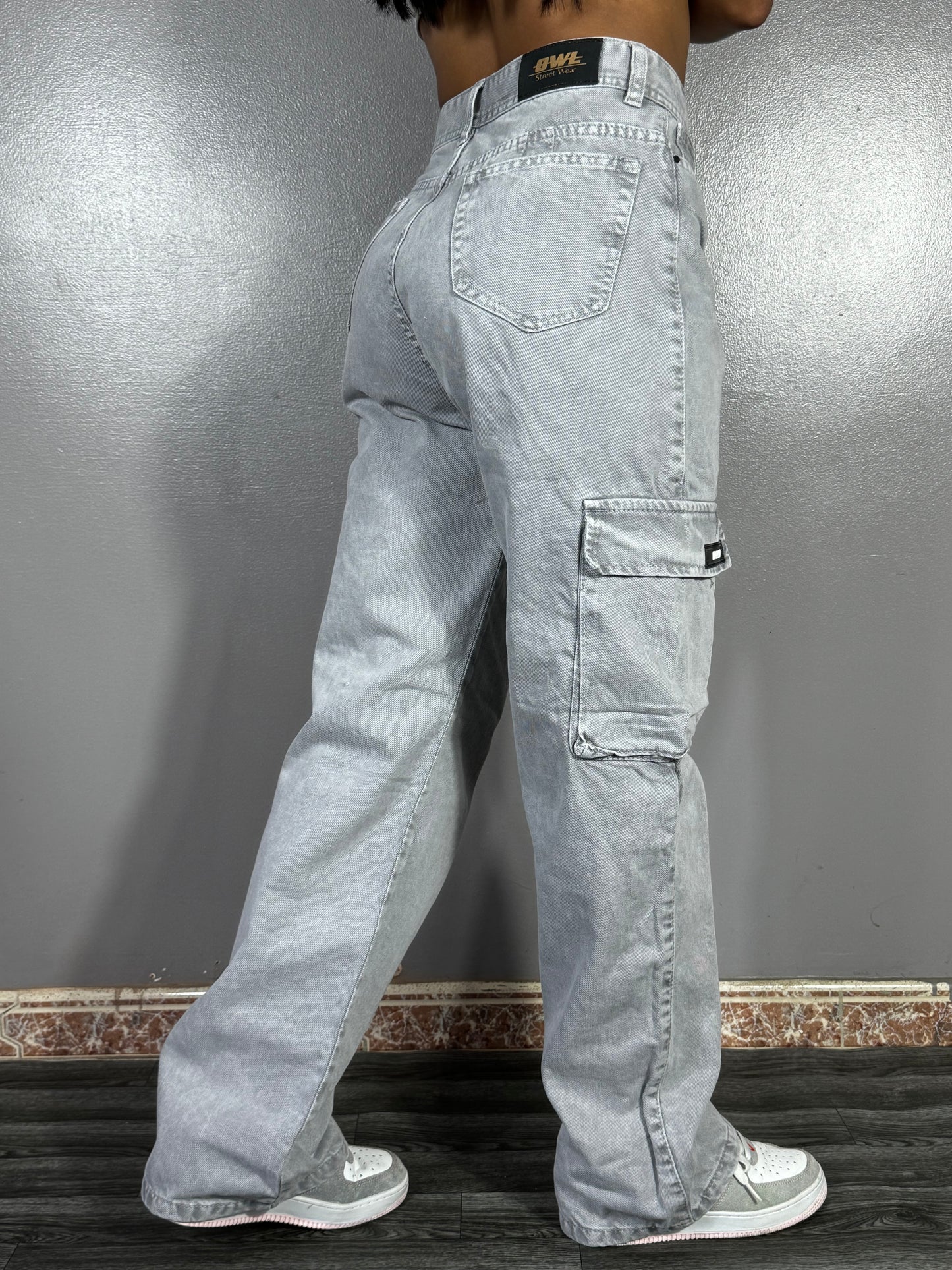 Pantalon CARGO blanco perla MUJER