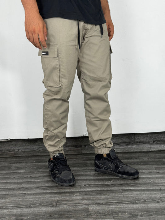 PANTALON CARGO JOGGER BEIGE