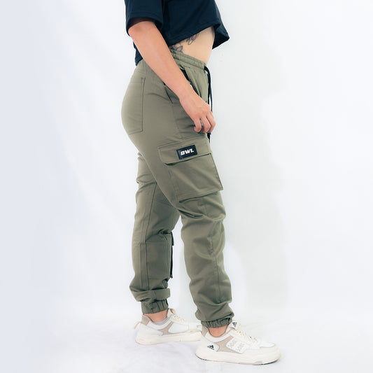 PANTALON CARGO JOGGER VERDE UNISEX