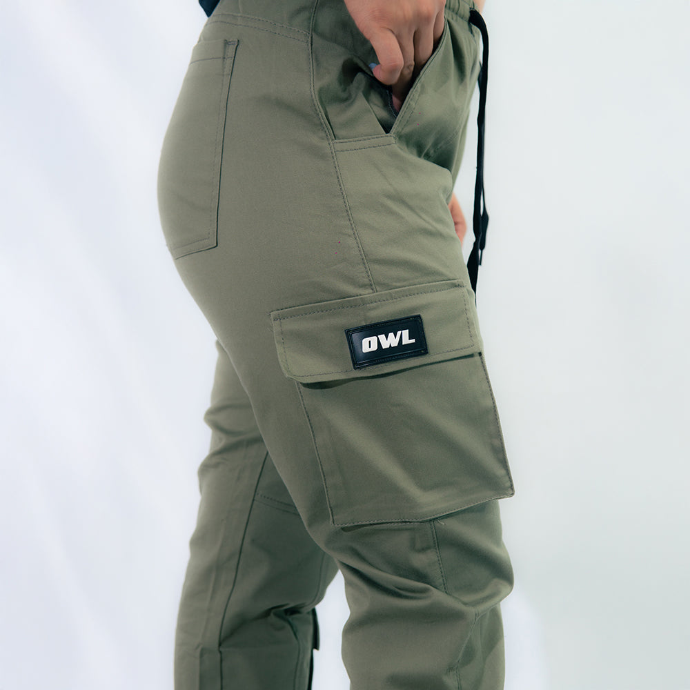 PANTALON CARGO JOGGER VERDE UNISEX