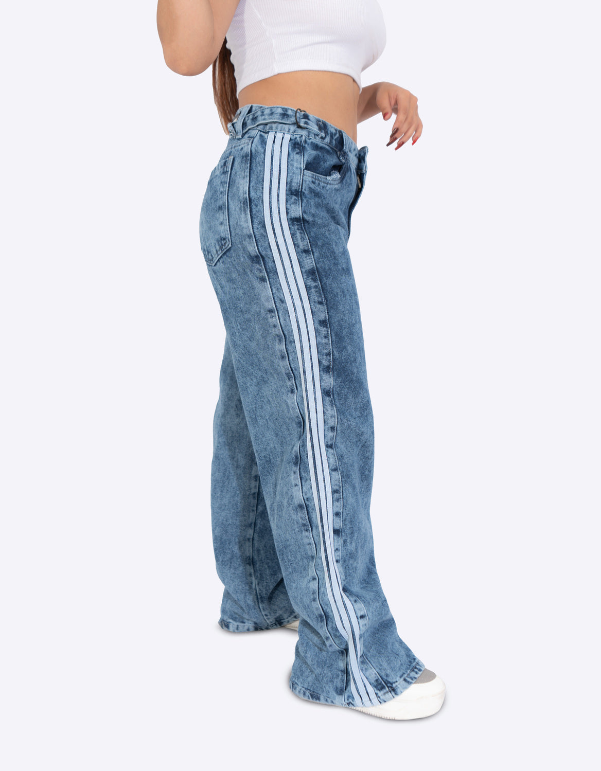 PANTALON AZUL CLARO 3 RAYAS