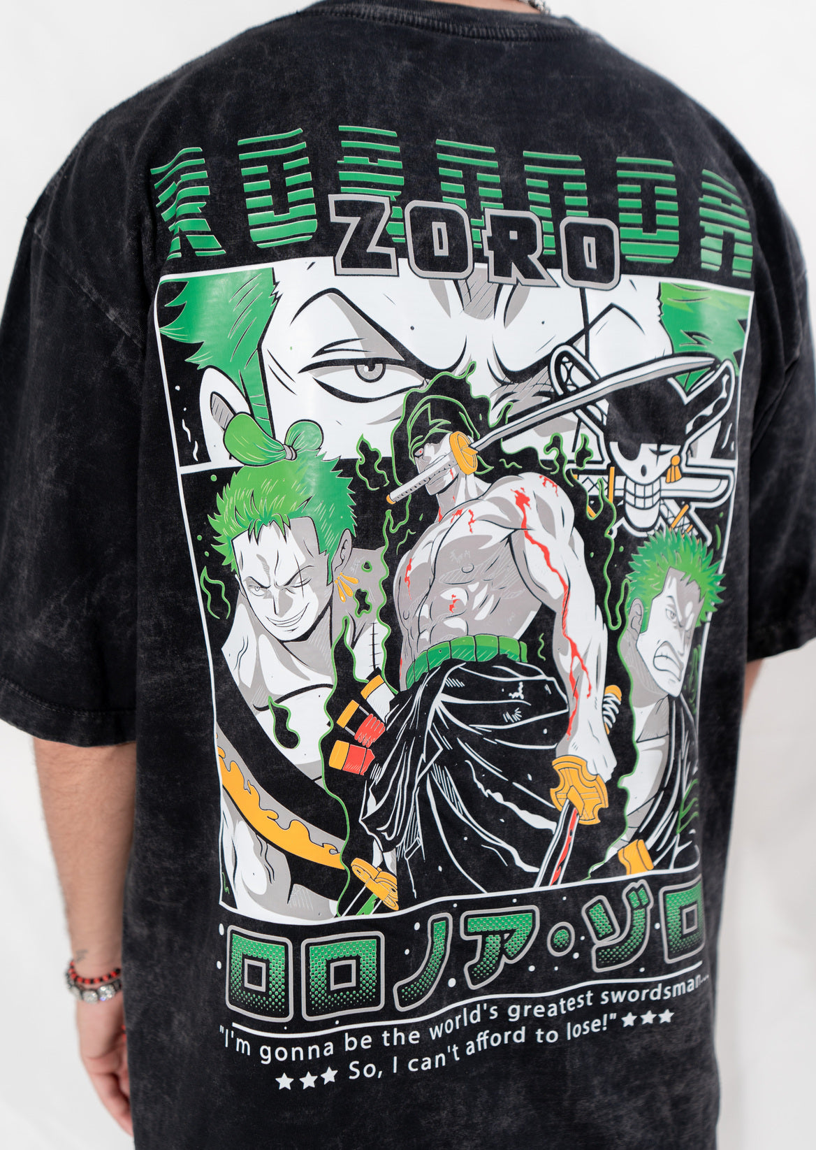 camiseta one piece ZORO ACID WASH