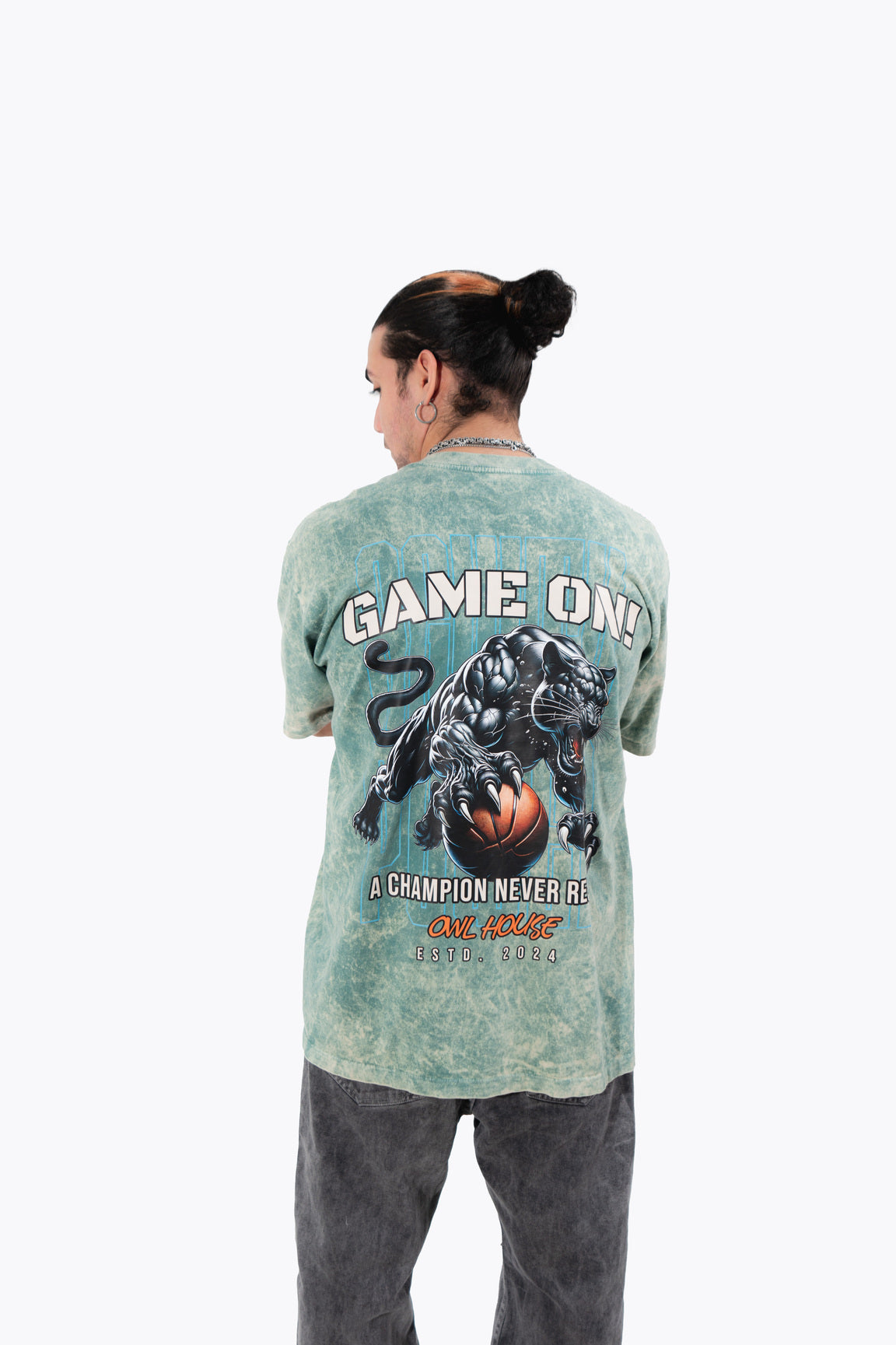 camiseta GAME ON ACID WASH