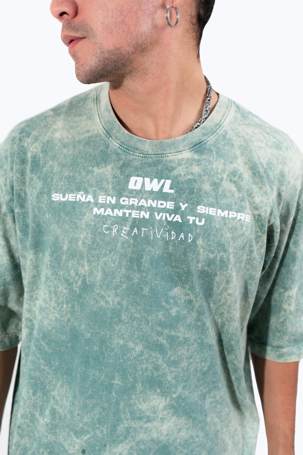 camiseta OWL CREATIVIDAD ACID WASH