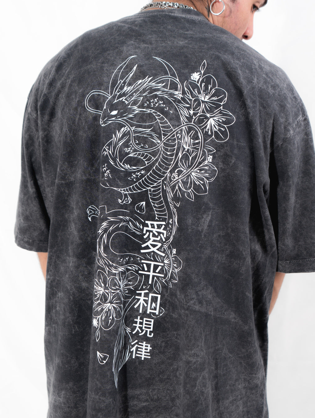 camiseta DRAGON ACID WASH