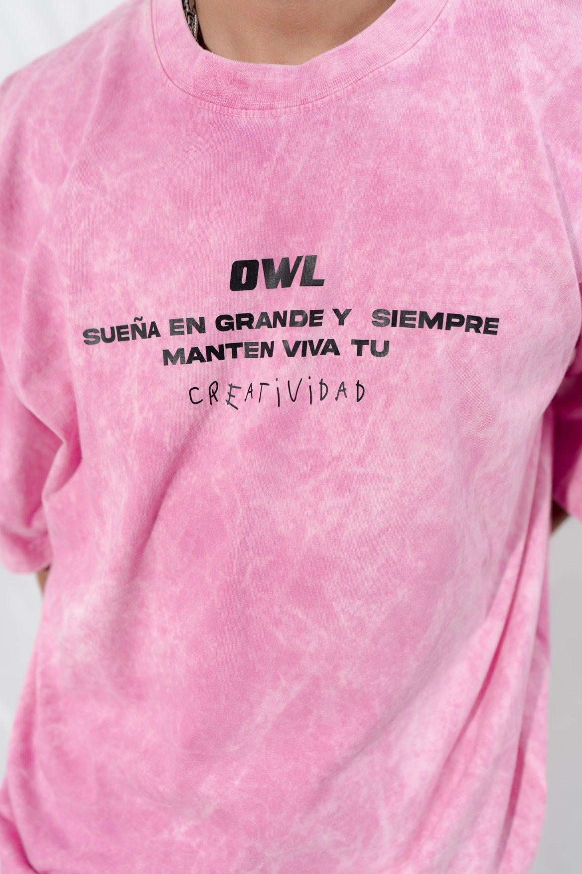 camiseta OWL CREATIVIDAD ACID WASH