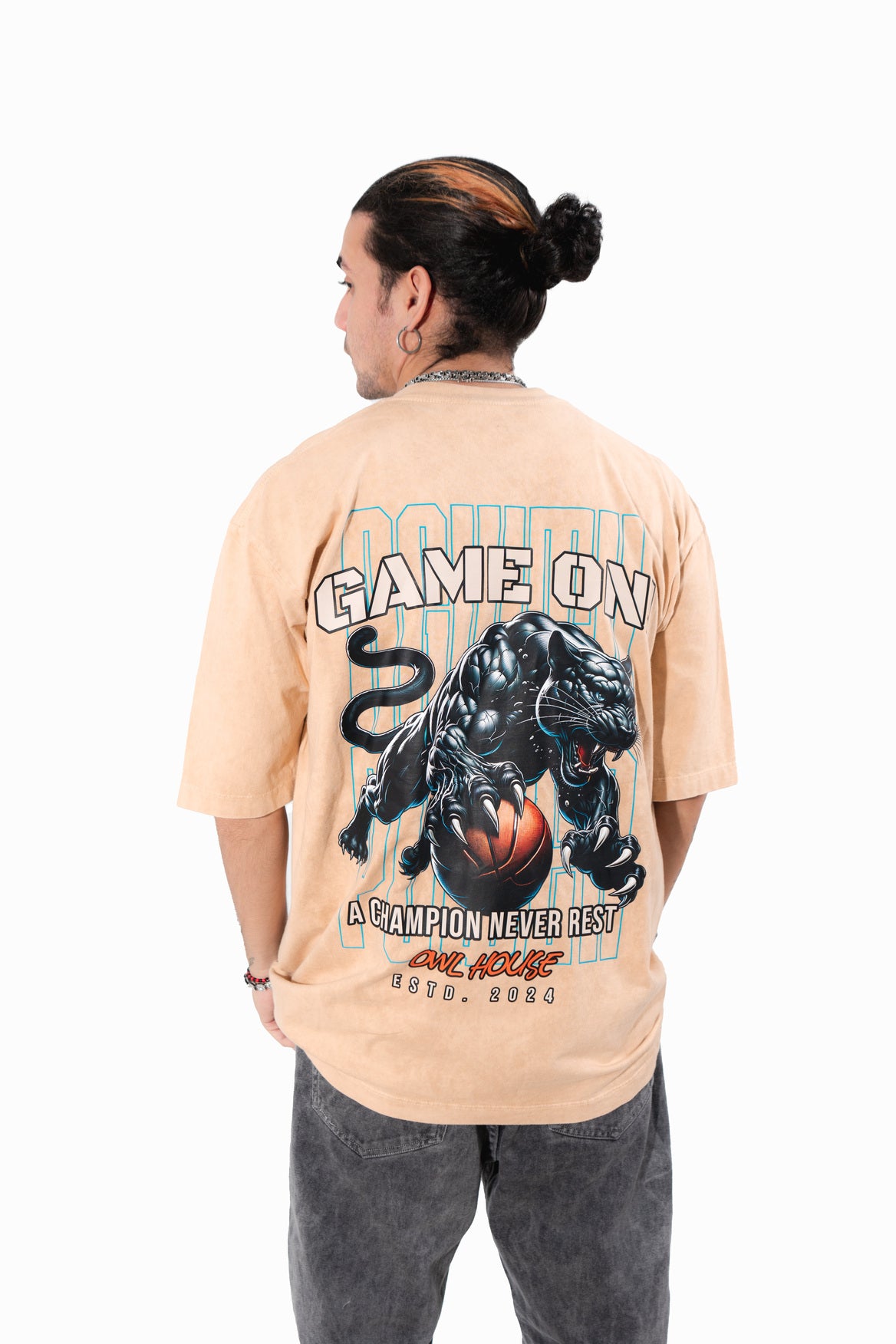 camiseta GAME ON ACID WASH