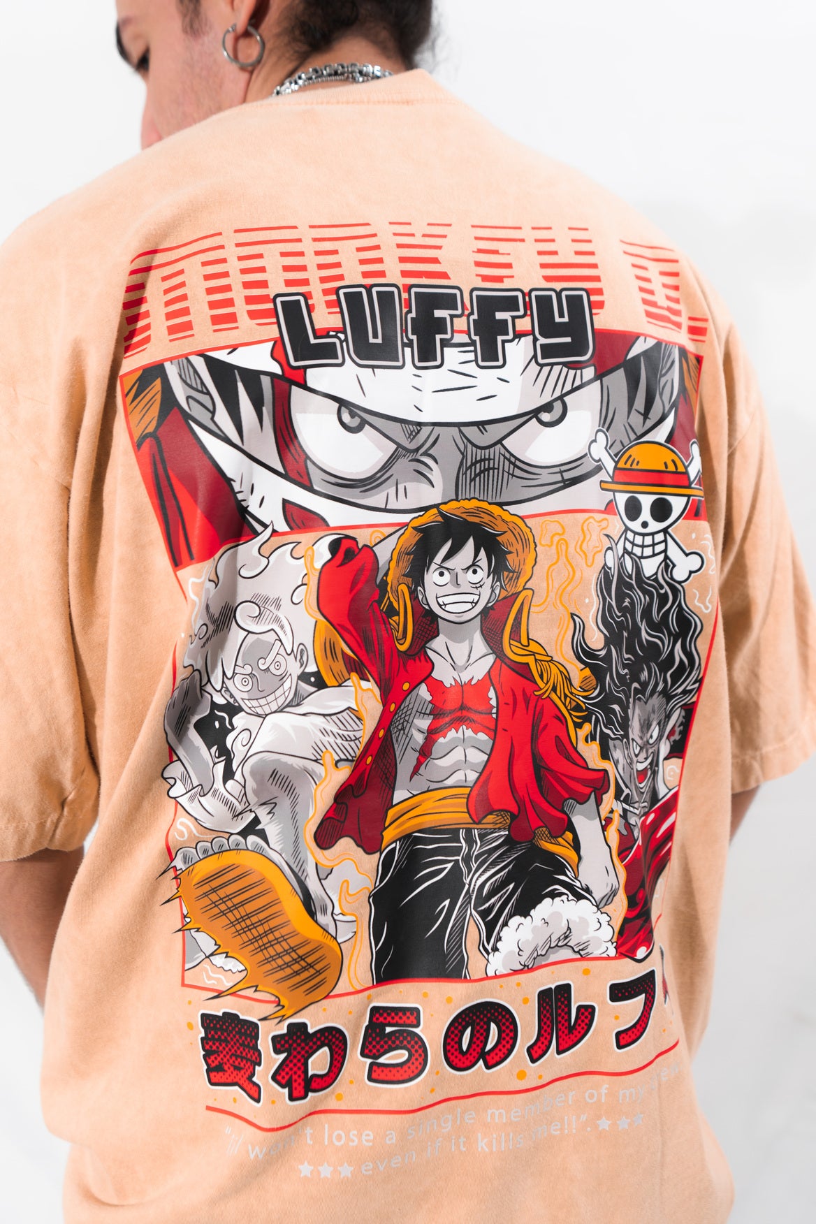 camiseta LUFFY ACID WASH