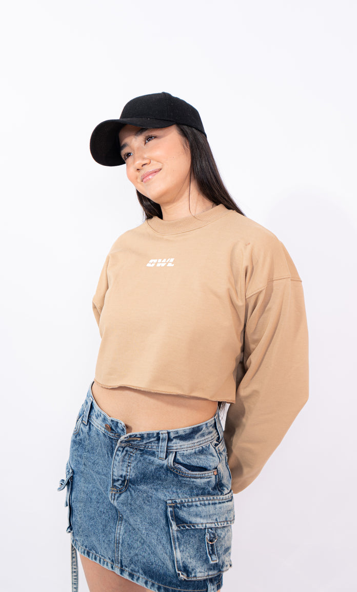 BUZOS CROP  beige