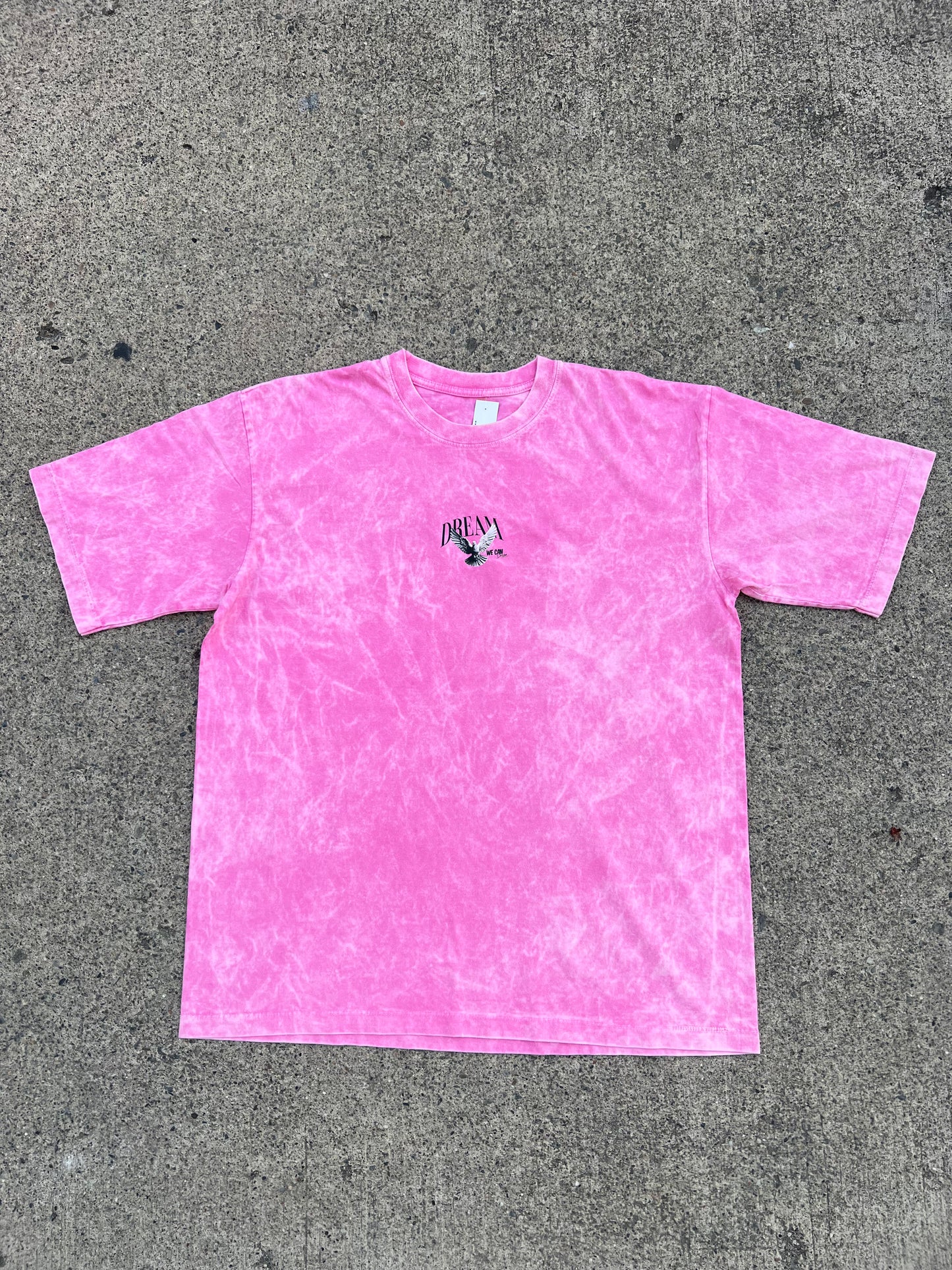 camiseta DREAM  rosado wash