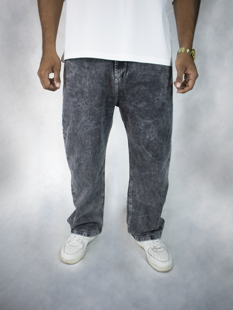 PANTALON BAGGY GRIS HUMO