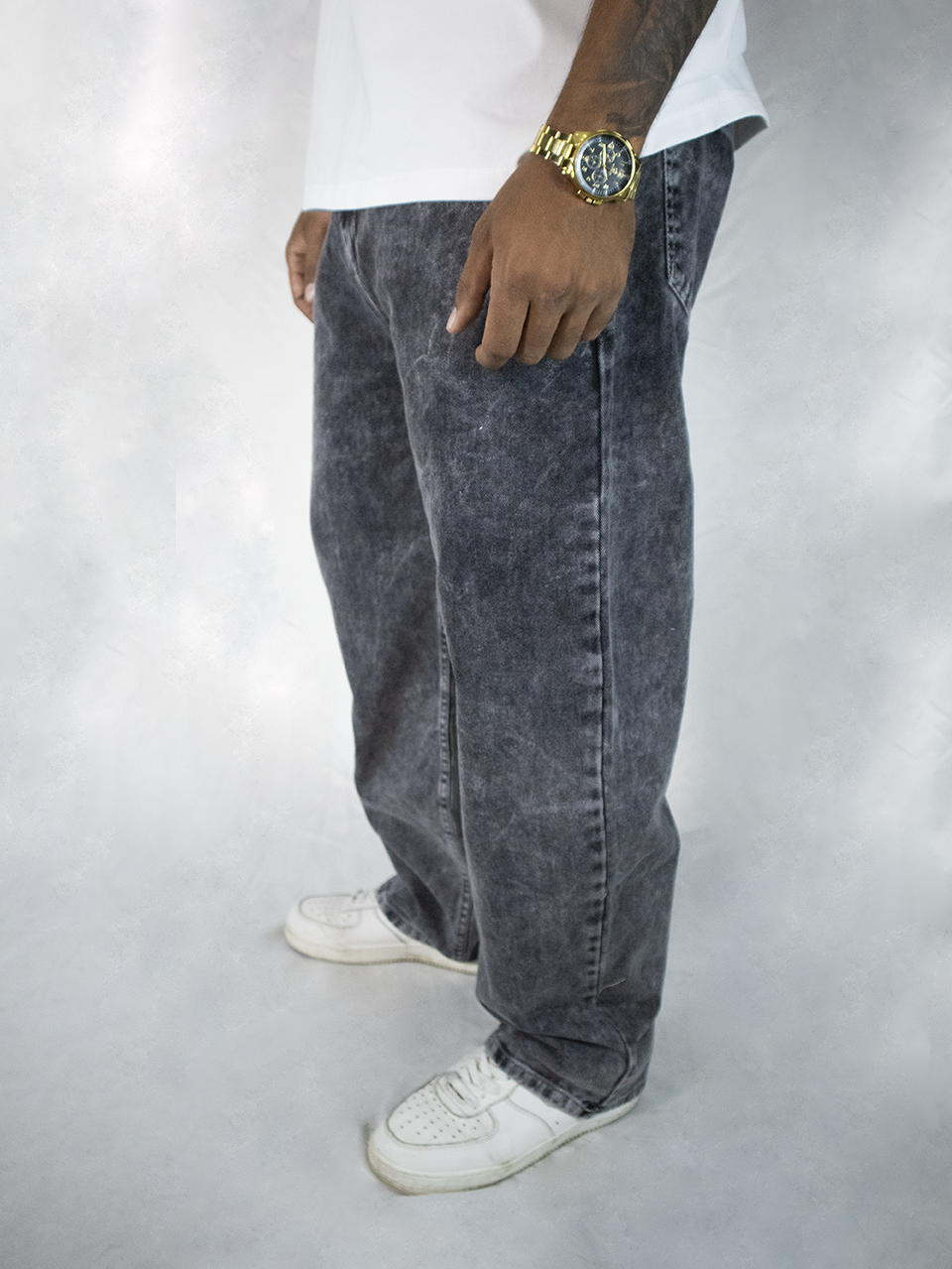 PANTALON BAGGY GRIS HUMO