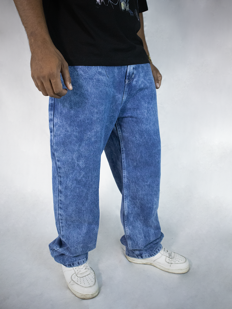 PANTALON BAGGY AZUL KING