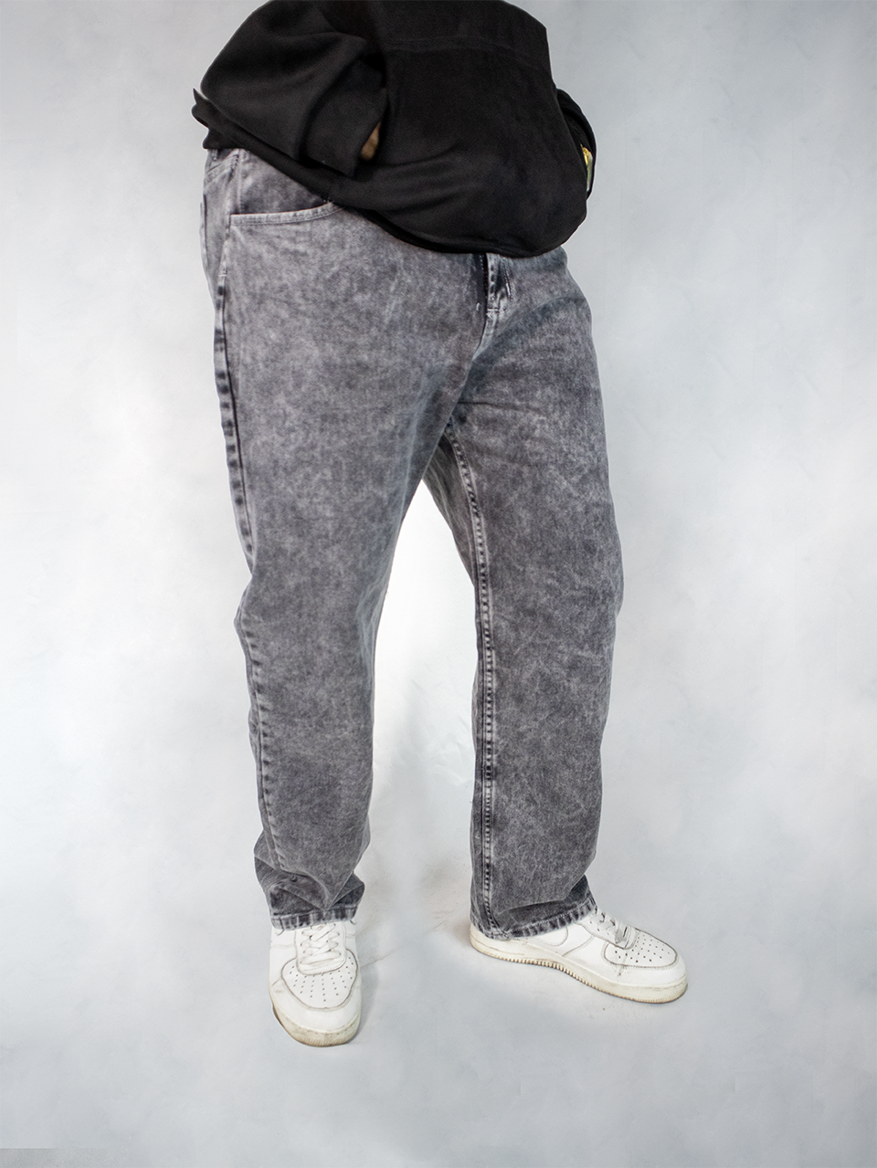 PANTALON BAGGY GRIS CLARO