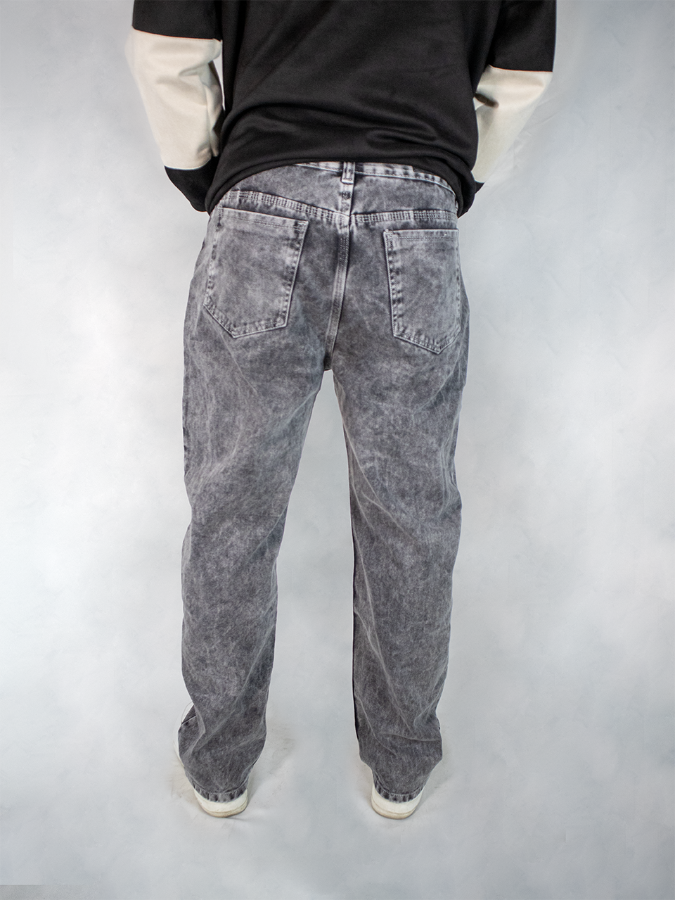 PANTALON BAGGY GRIS CLARO