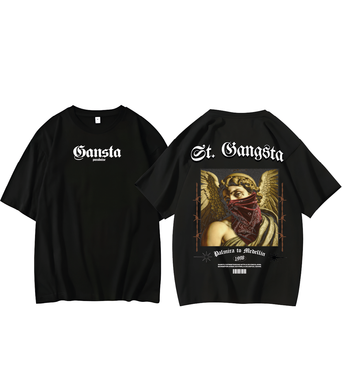 camiseta gansta