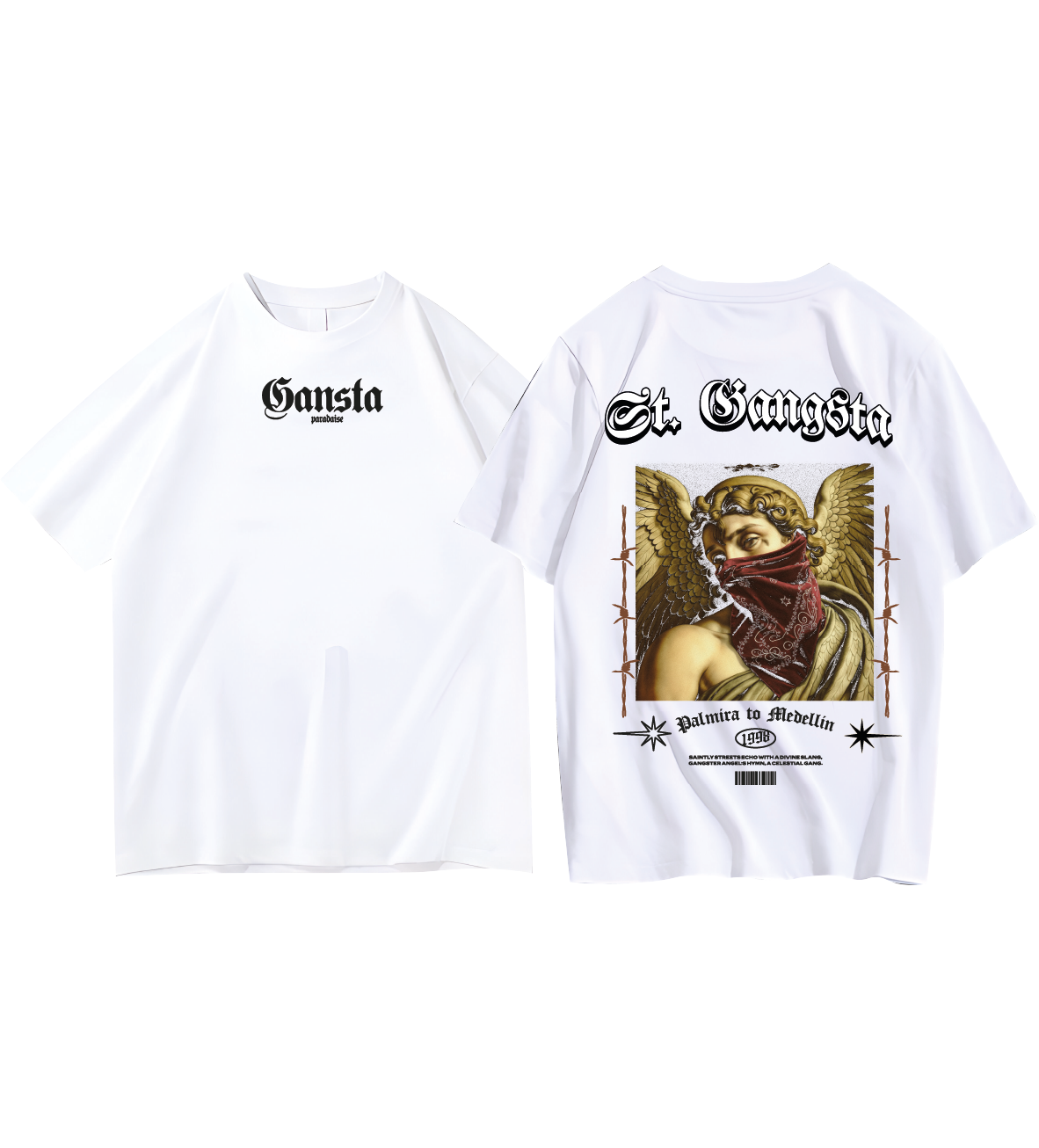 camiseta gansta