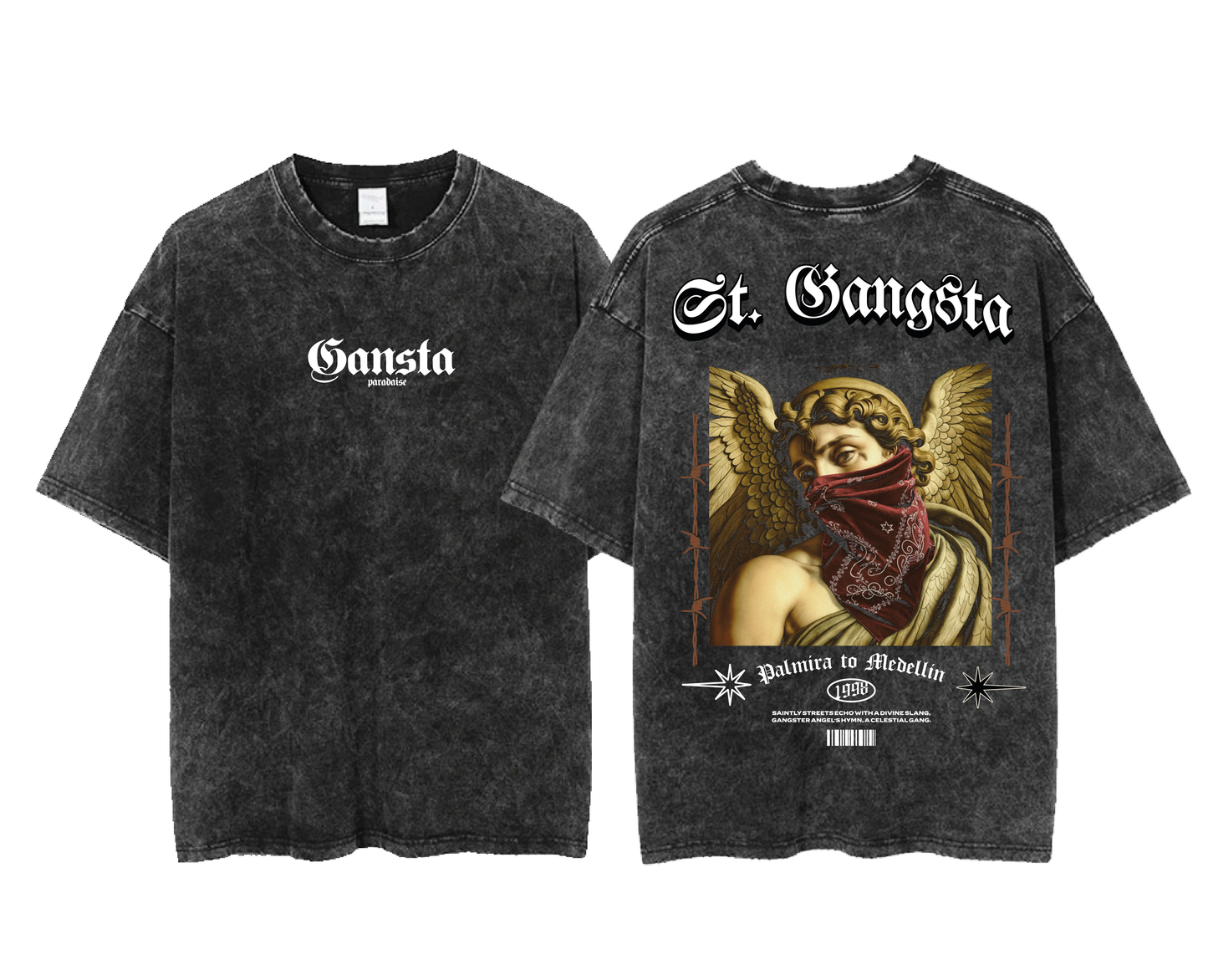 camiseta gansta