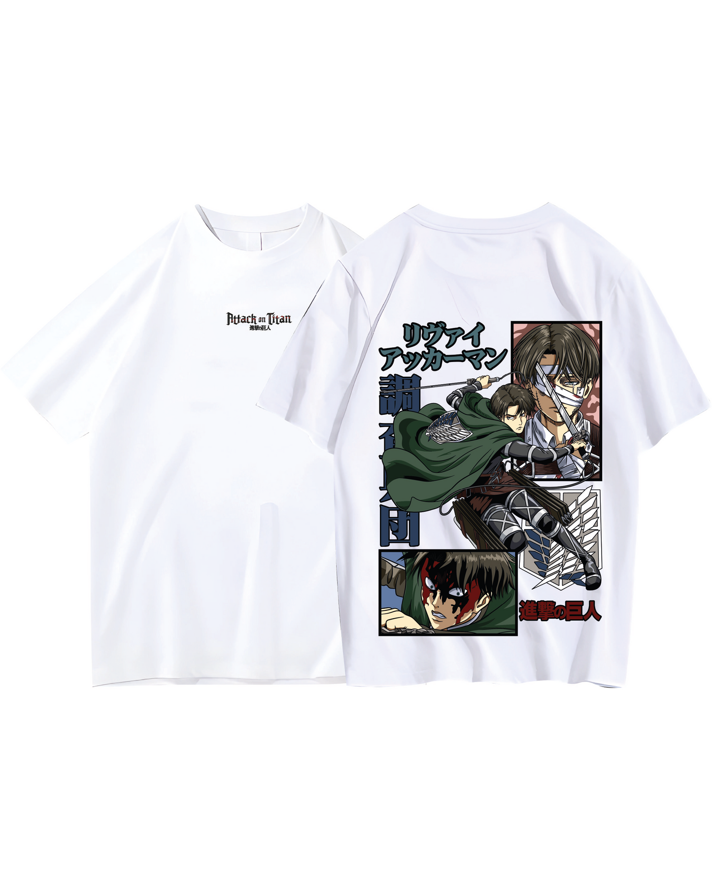 camiseta   attack on titan Levi