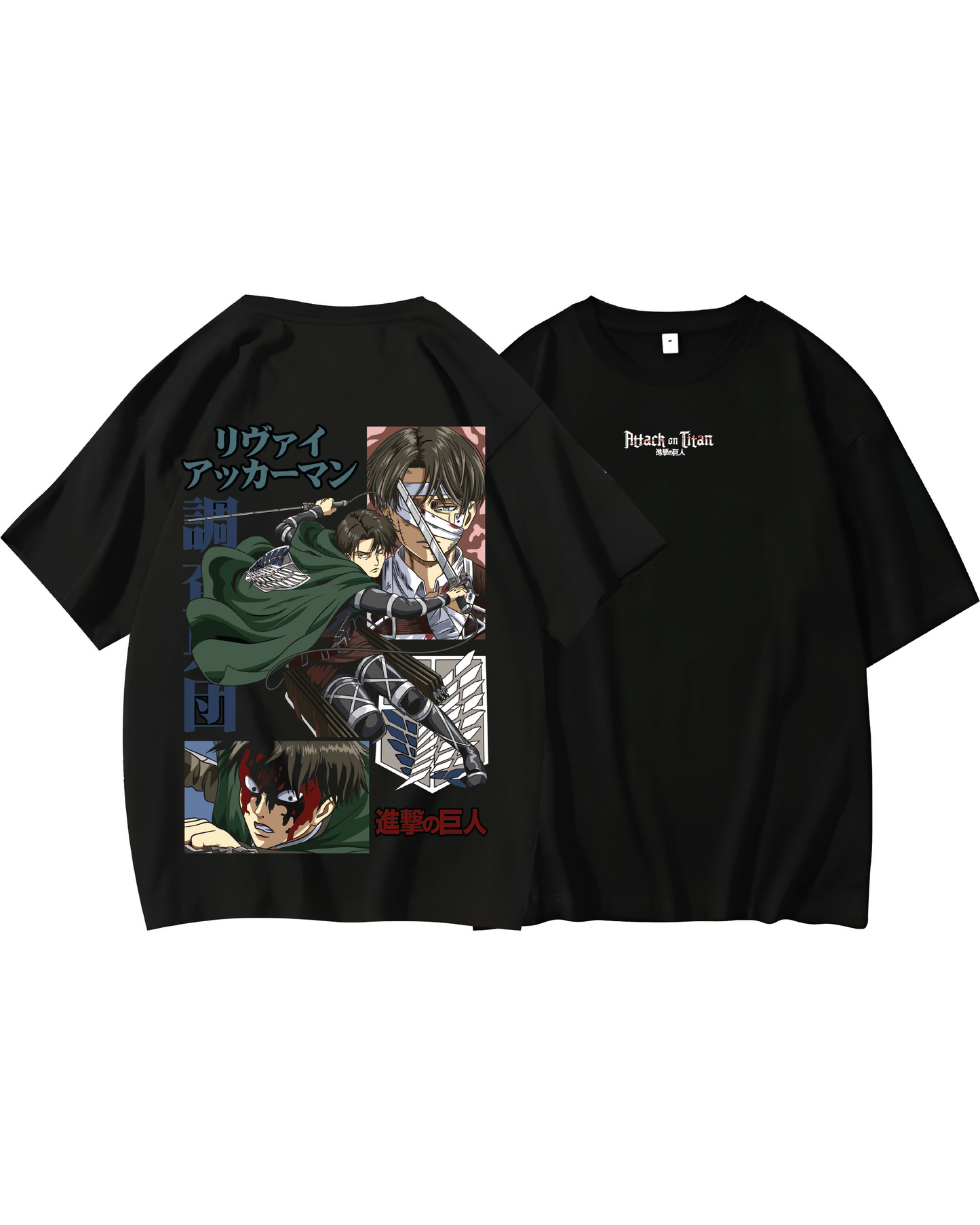 camiseta   attack on titan Levi